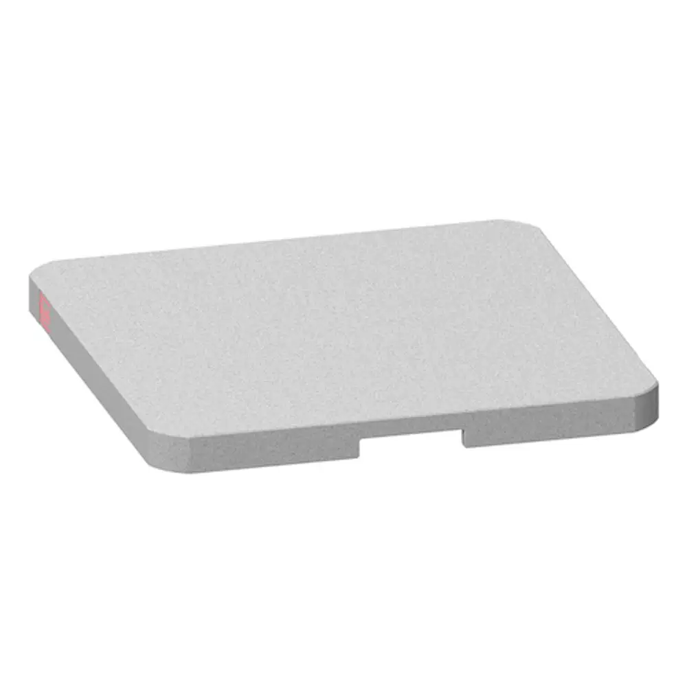 Deckel aus grauem Material für eine Außentemperaturisolierung, geeignet für Roth Produkte wie TQ 400/500, mit flacher Oberfläche und abgerundeten Kanten.